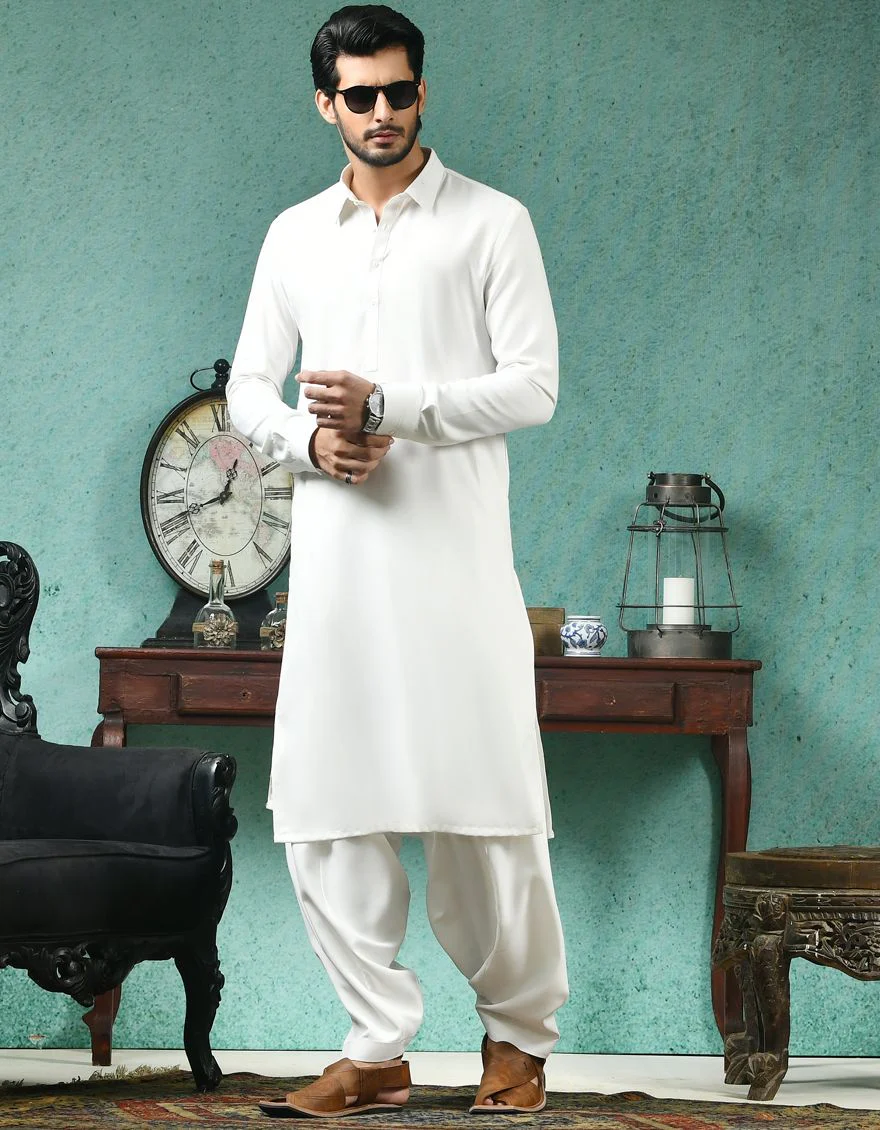 OFF WHITE KAMEEZ SHALWAR | JJKS-A-US-42270/S21/JJ7480-CL
