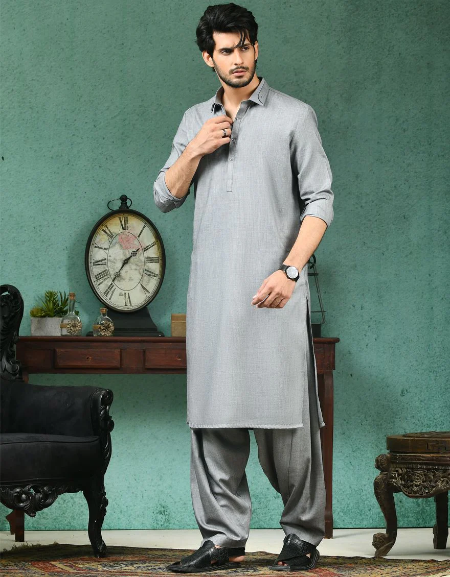 GREY KAMEEZ SHALWAR | JJKS-A-US-43013/S21/JJ7477-CL