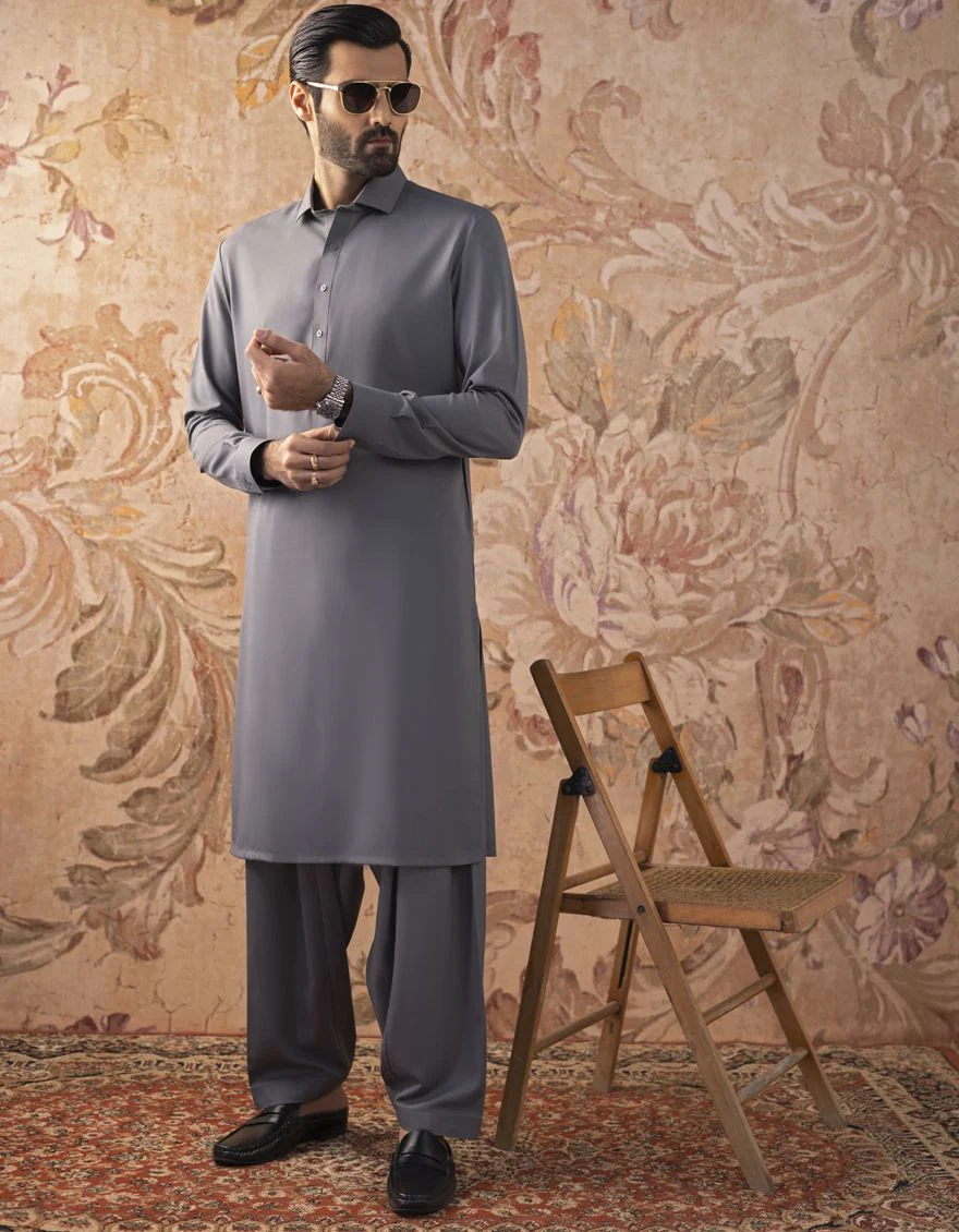 GREY KAMEEZ SHALWAR | JJKS-S-US-30820-R13-AP/S22/JJ7565-PN