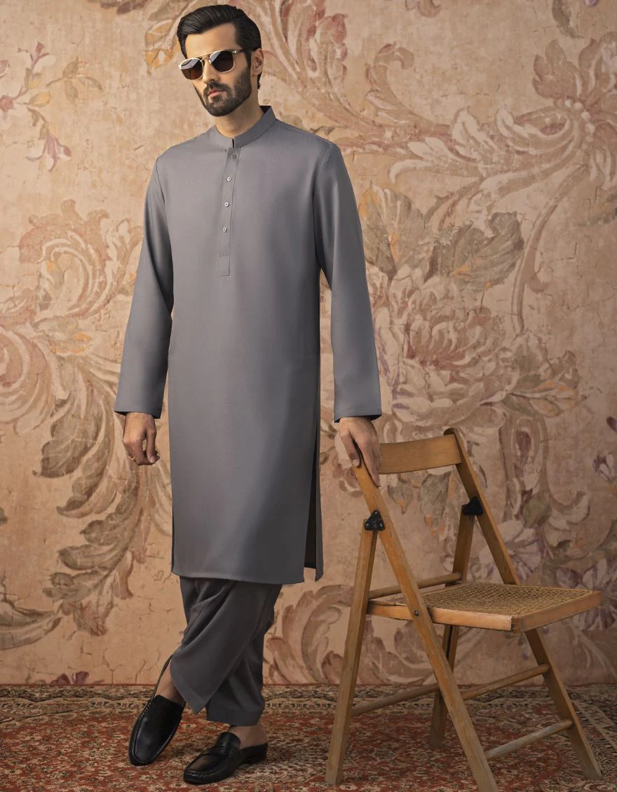 GREY KAMEEZ SHALWAR | JJKS-S-US-30821-R13-AP/S22/JJ7565-PN