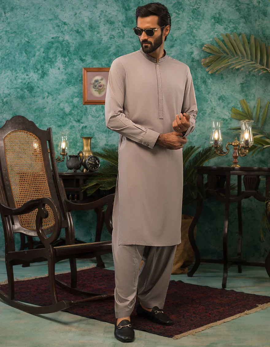 GREY KAMEEZ SHALWAR | JJKS-S-US-31178/S21/JJ7324-SF
