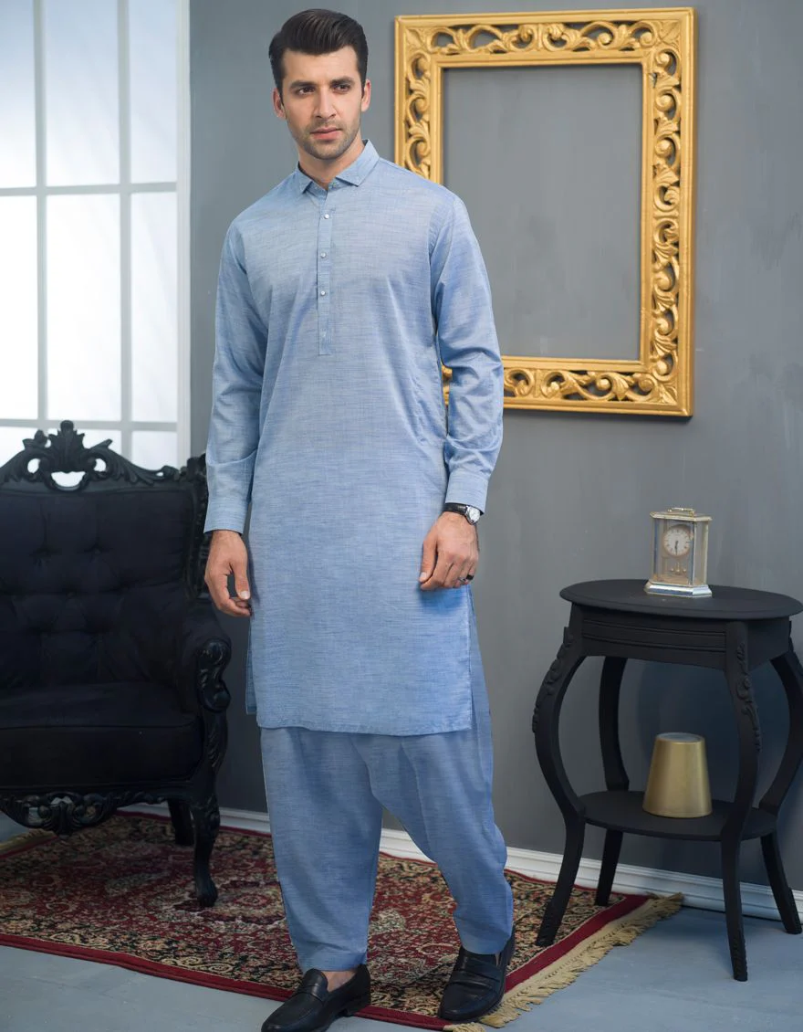 LIGHT BLUE KAMEEZ SHALWAR | JJKS-S-US-32489/S21/JJ7115-CL