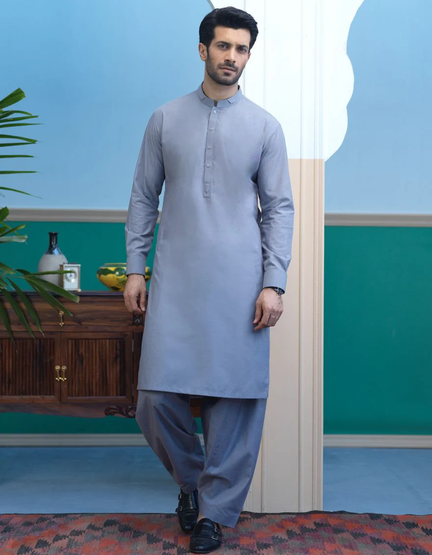 GREY KAMEEZ SHALWAR | JJKS-S-US-32498/S21/JJ7236-EX
