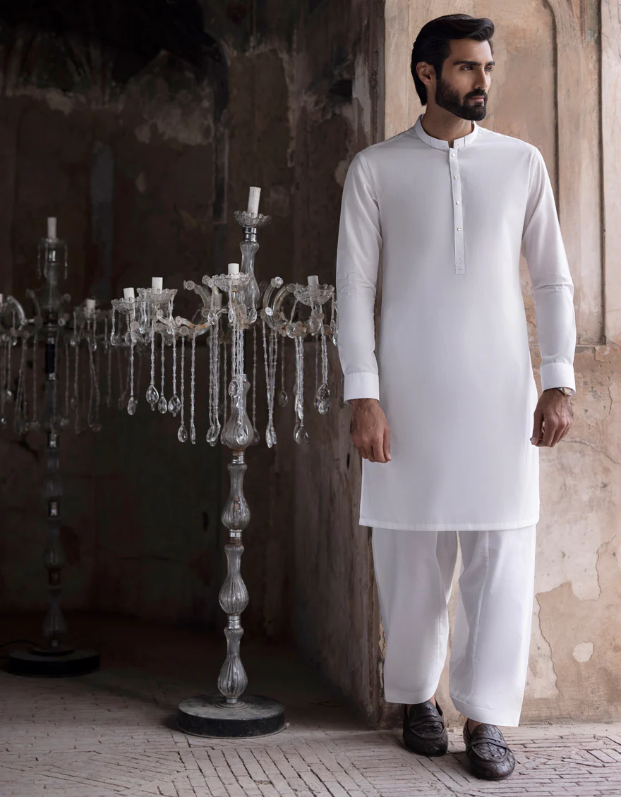 WHITE CVC KAMEEZ SHALWAR | JJKS-S-US-32722/S23/JJ8746-CL