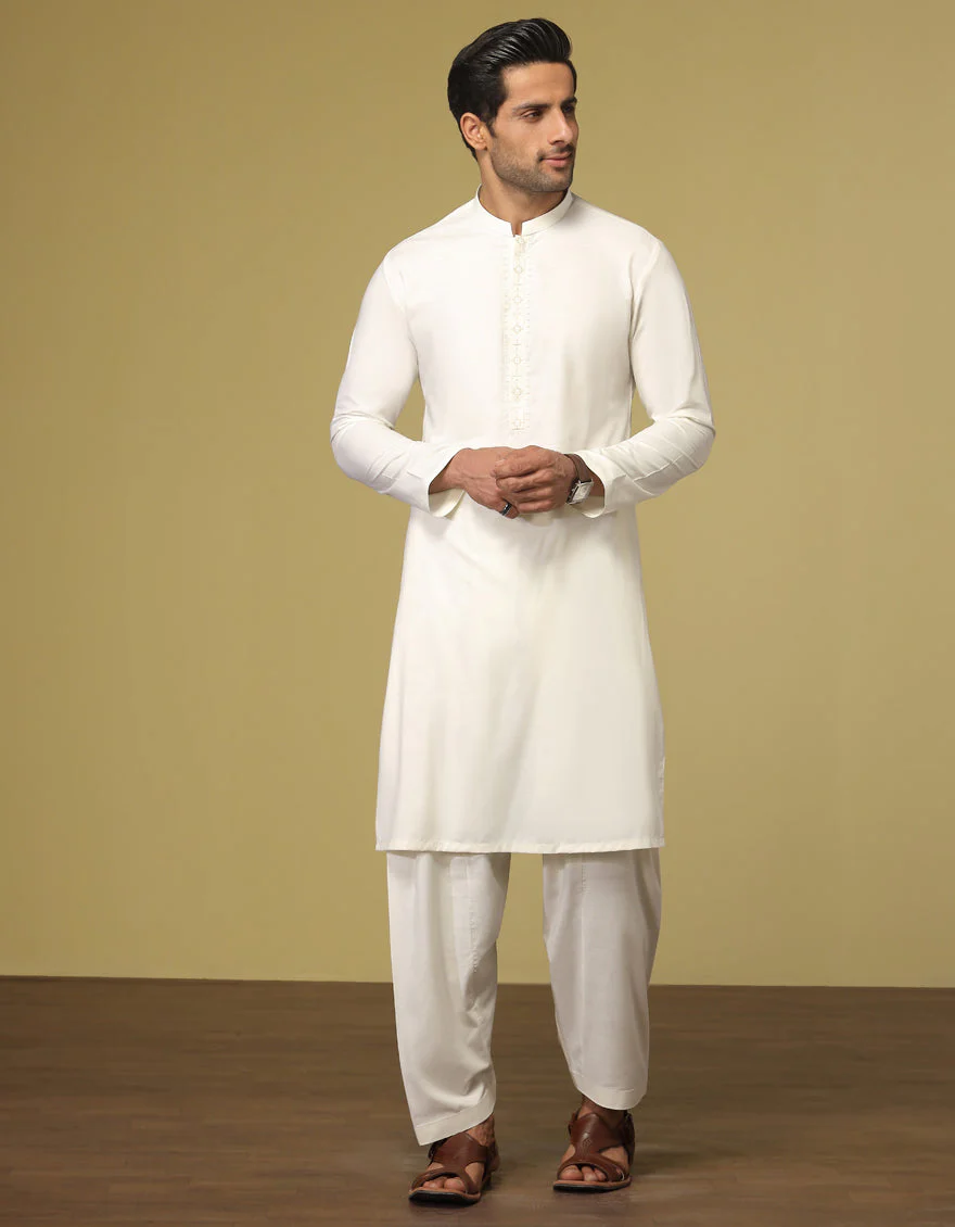 CREAM BLENDED KAMEEZ SHALWAR | JJKS-S-US-34202/S22/JJ8237-SF