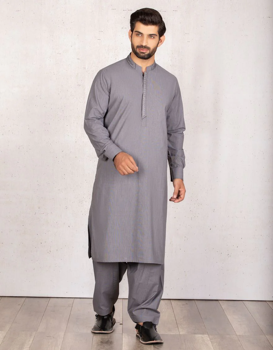 GREY KAMEEZ SHALWAR | JJKS-S-US-36679/S20/JJ6979