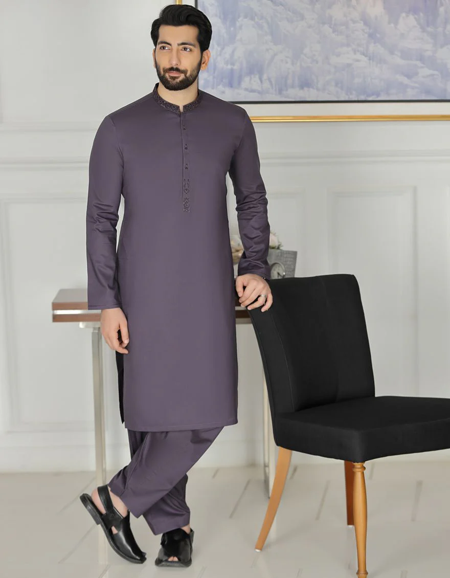 DEEP PURPLE KAMEEZ SHALWAR | JJKS-S-US-36775/S21/JJ6956