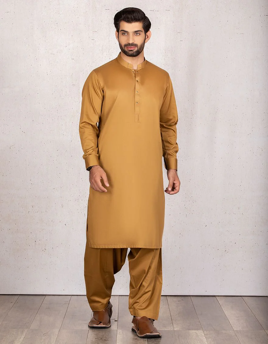 OCHRE KAMEEZ SHALWAR | JJKS-S-US-36779/S21/JJ6888