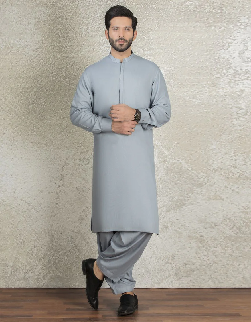 SKY GREY KAMEEZ SHALWAR | JJKS-S-US-36828/S21/JJ7051-CL