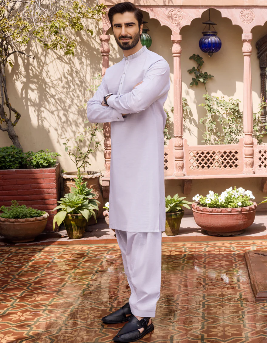 ASH GREY COTTON KAMEEZ SHALWAR | JJKS-S-US-37598/S22/JJ7312-SF