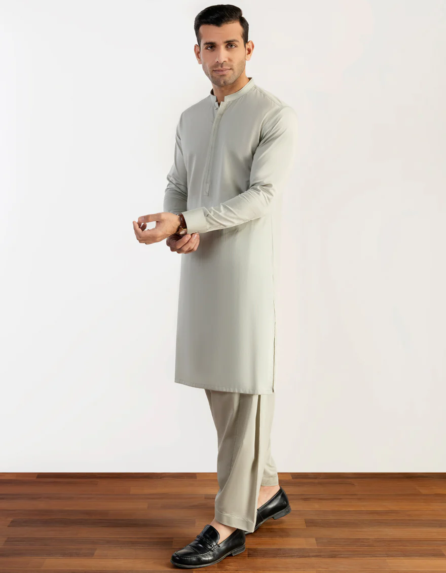 LIGHT GREEN COTTON KAMEEZ SHALWAR | JJKS-S-US-37722/S23/JJ8770-CL