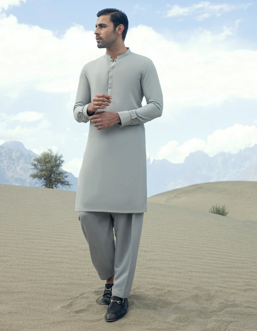 GREY BLENDED KAMEEZ SHALWAR | JJKS-S-US-37776/S23/JJ9008-PN