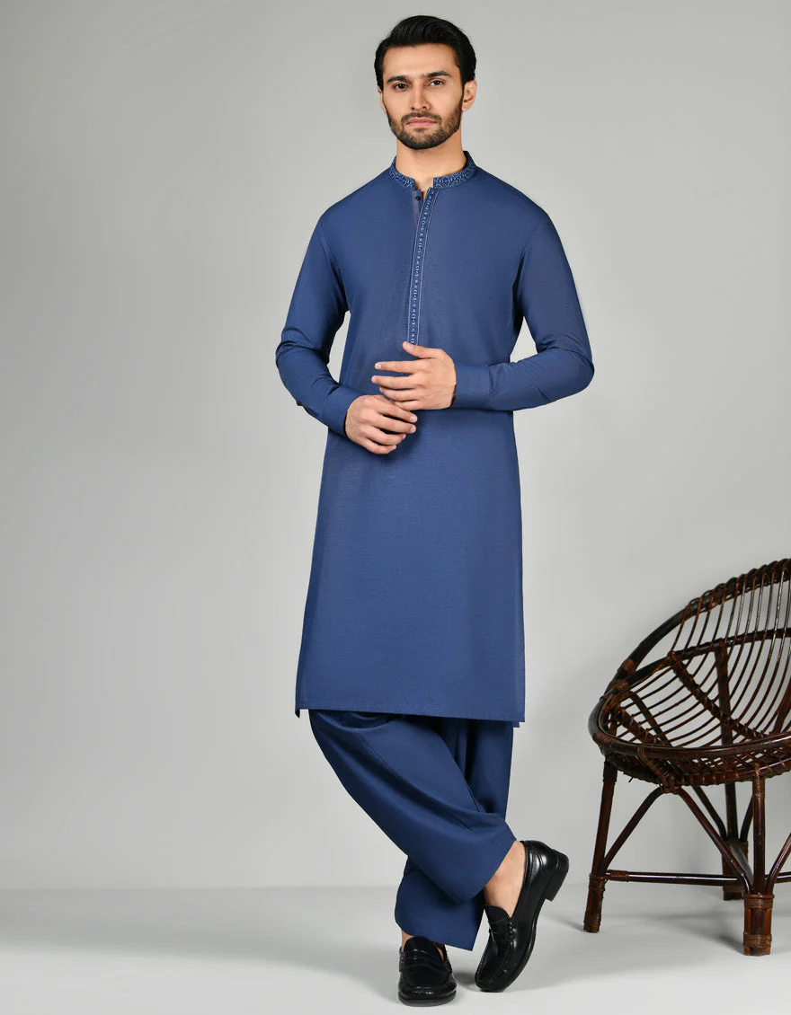 BLUE KAMEEZ SHALWAR | JJKS-US-24-32793