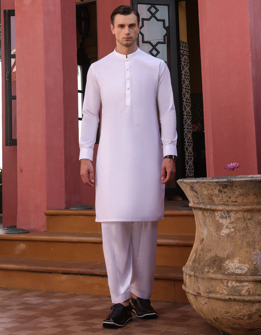WHITE KAMEEZ SHALWAR | JJKS-US-24-37806