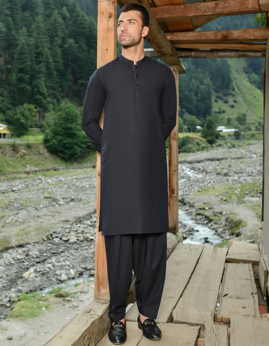 CHOCO BROWN BLENDED KAMEEZ SHALWAR | JJKS-US-43213/A23/JJ8871-CL