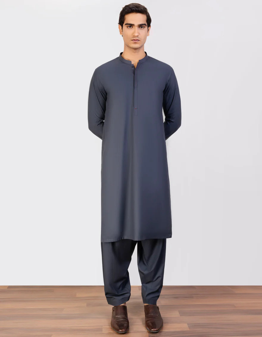 GREY BLENDED KAMEEZ SHALWAR | JJKS-US-43271/A23/JJ8835-CL