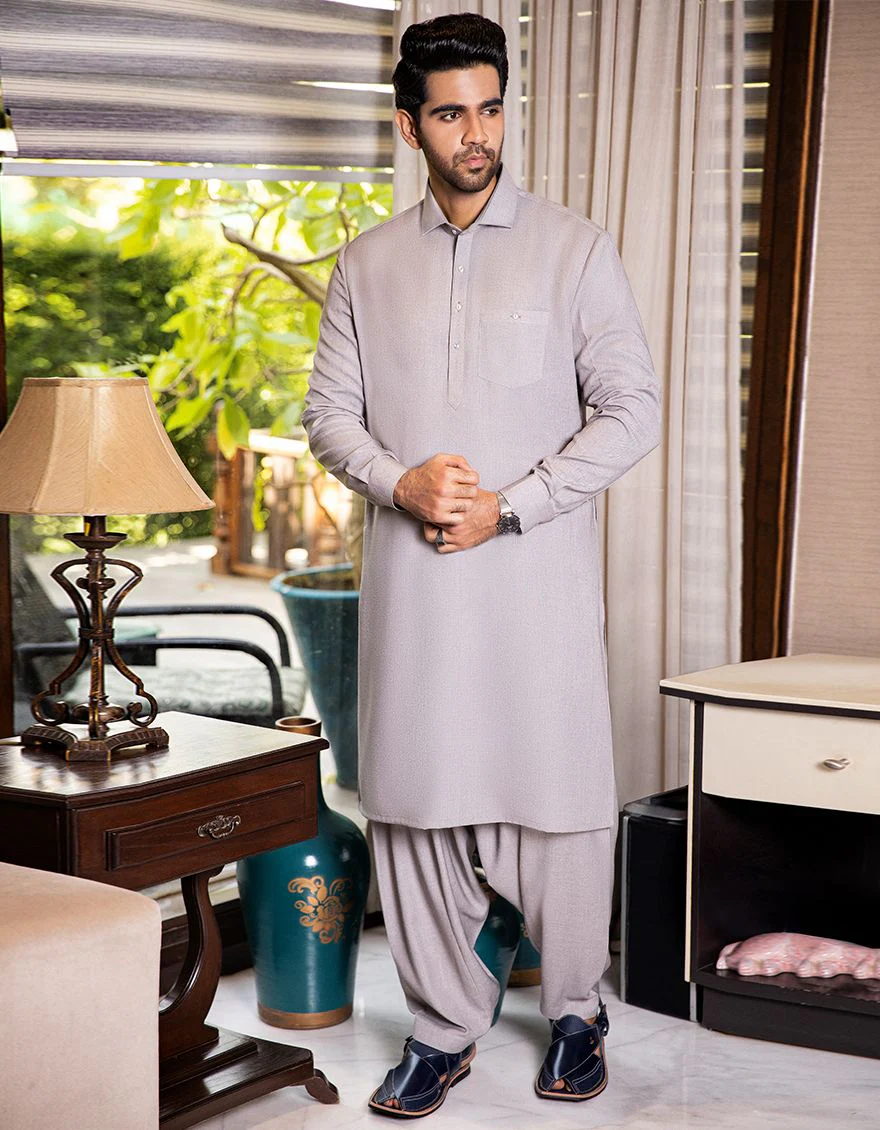 GREY KAMEEZ SHALWAR | JJKS-W-US-40065/W20/JJ6612