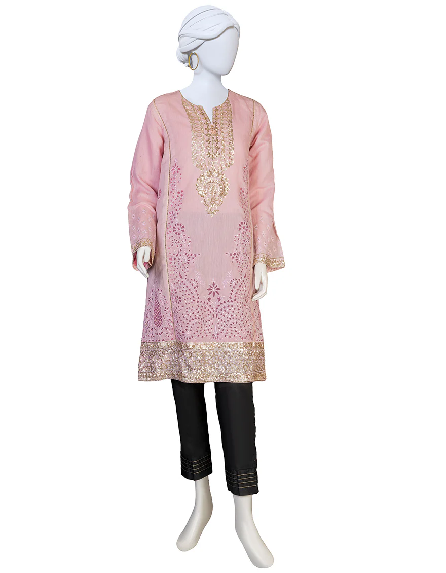 PINK PAPER COTTON KURTI | JJLK-S-JFS-25-201 FB