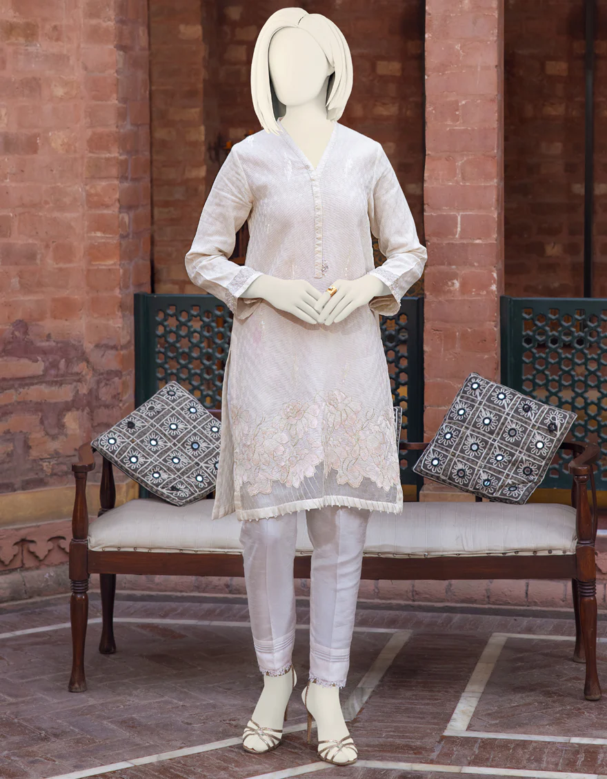 IVORY DOBBY KURTI | JJLK-S-JPWK-US-22-655 FB/FF-436
