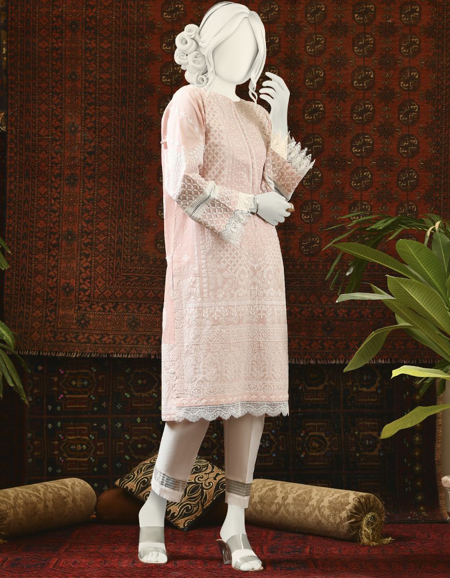 PINK LAWN KURTI | JJLK-S-JPWK-US-22-661 FB/40*40/90*60