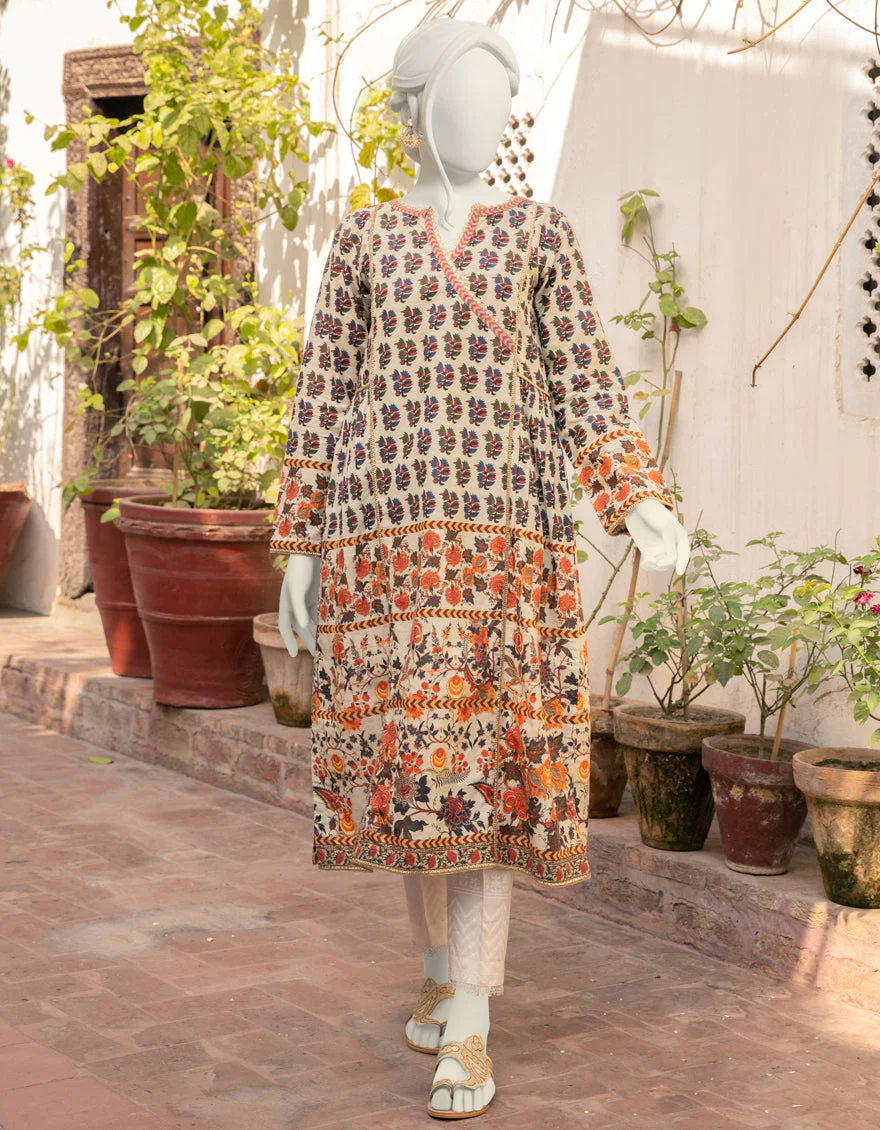 MULTICOLOR LAWN KURTI | JJLK-S-JPWK-US-22-734 FB/ELINOR