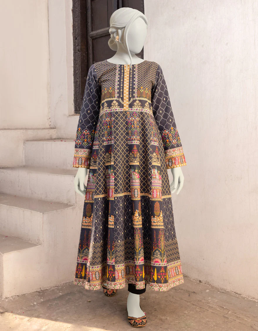 BLACK CAMBRIC KURTI | JJLK-S-JPWK-US-22-739 FB/RAVEN
