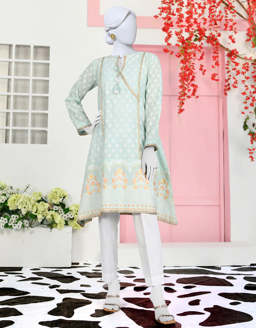 AQUA COTTON KURTI | JJLK-S-JPWK-US-23-893 FB/FF-461