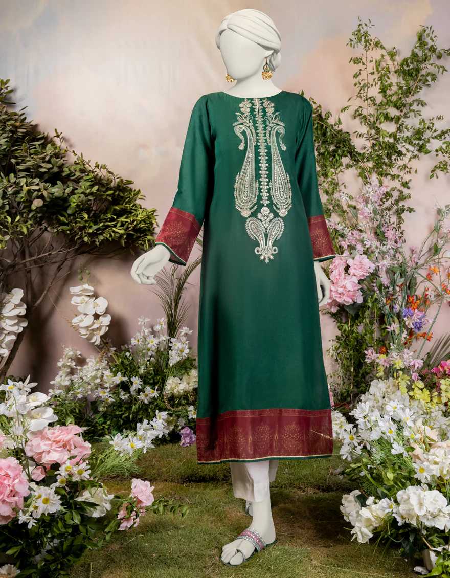 GREEN KHADDI KURTI | JJLK-S-JPWS-24-3022 FB/GOTTA VINTAGE-01