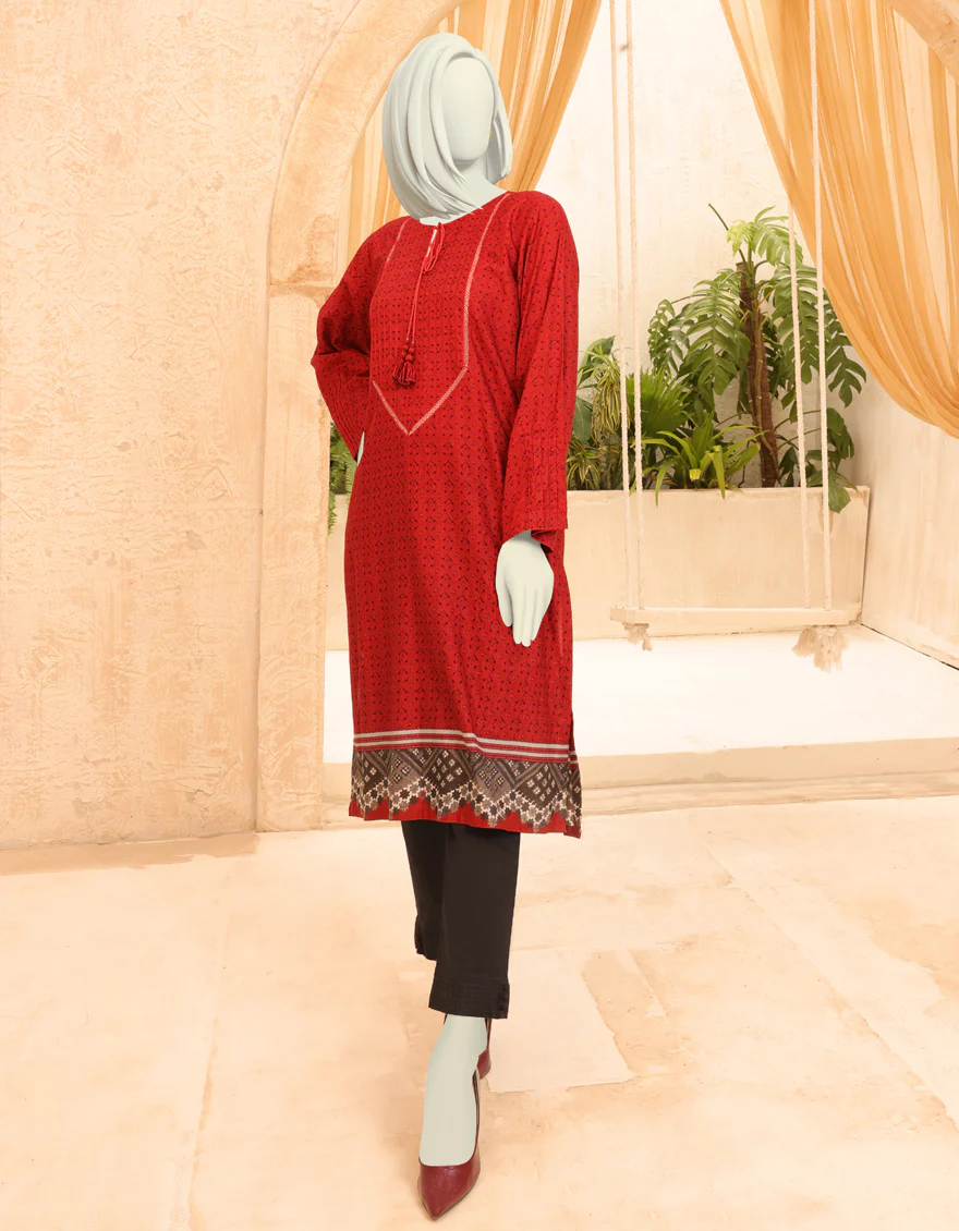 RED CAMBRIC KURTI | JJLK-S-JPWS-US-22-3003 FB/MIRIELLE