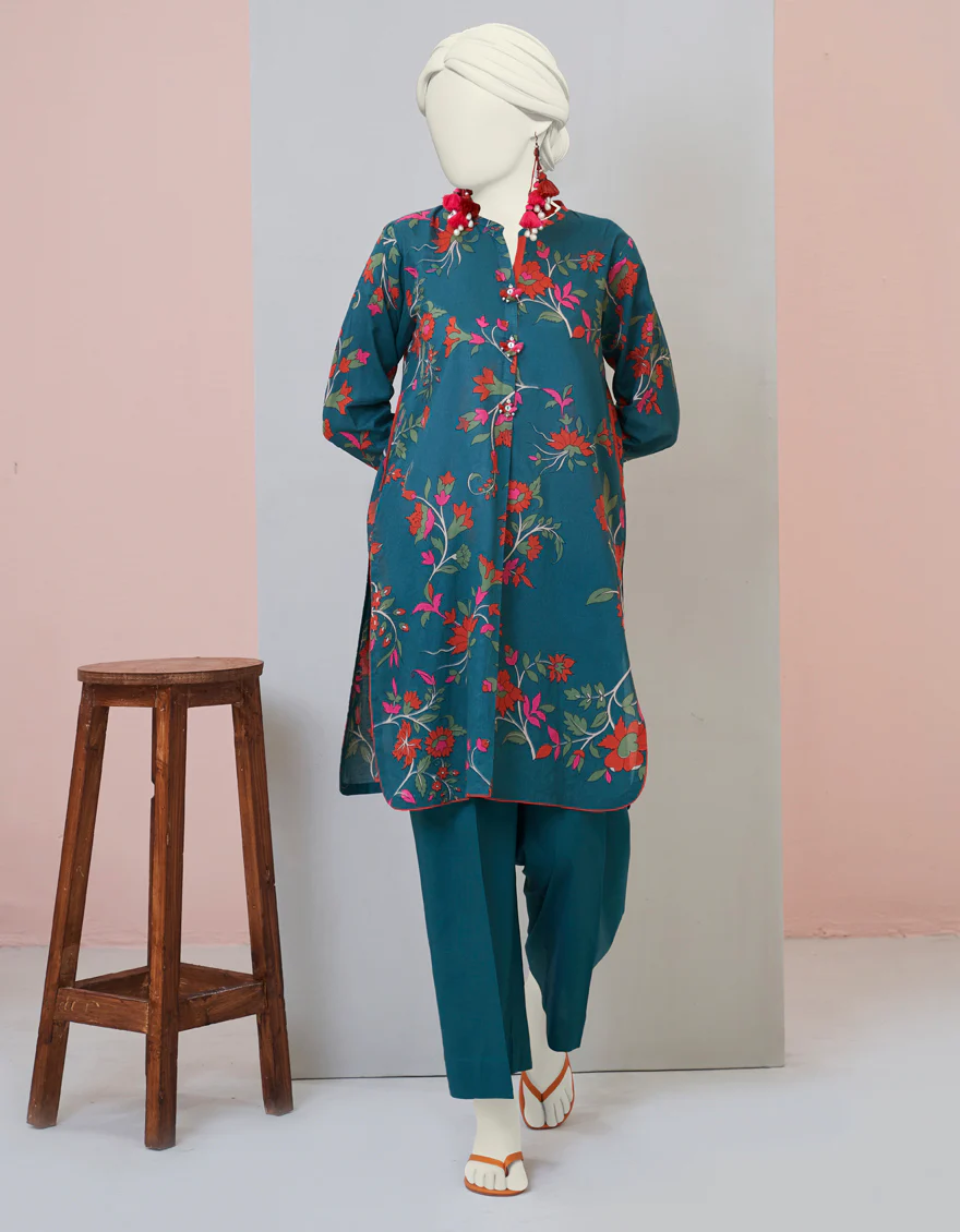 GREEN LAWN KURTI | JJLK-S-JPWS-US-23-3004 FB/BOLD FLORAL-4