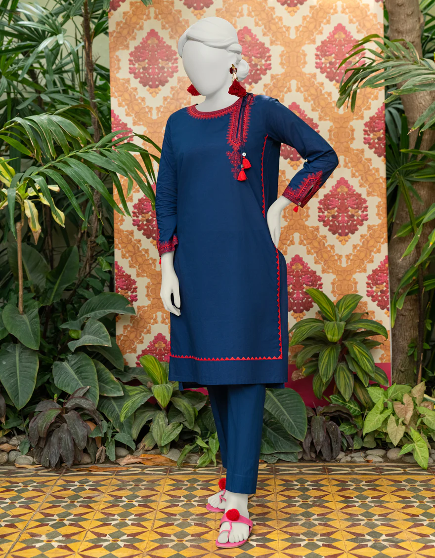 BLUE LAWN KURTI | JJLK-S-JSS-24-335 FB/DOOCHI-03