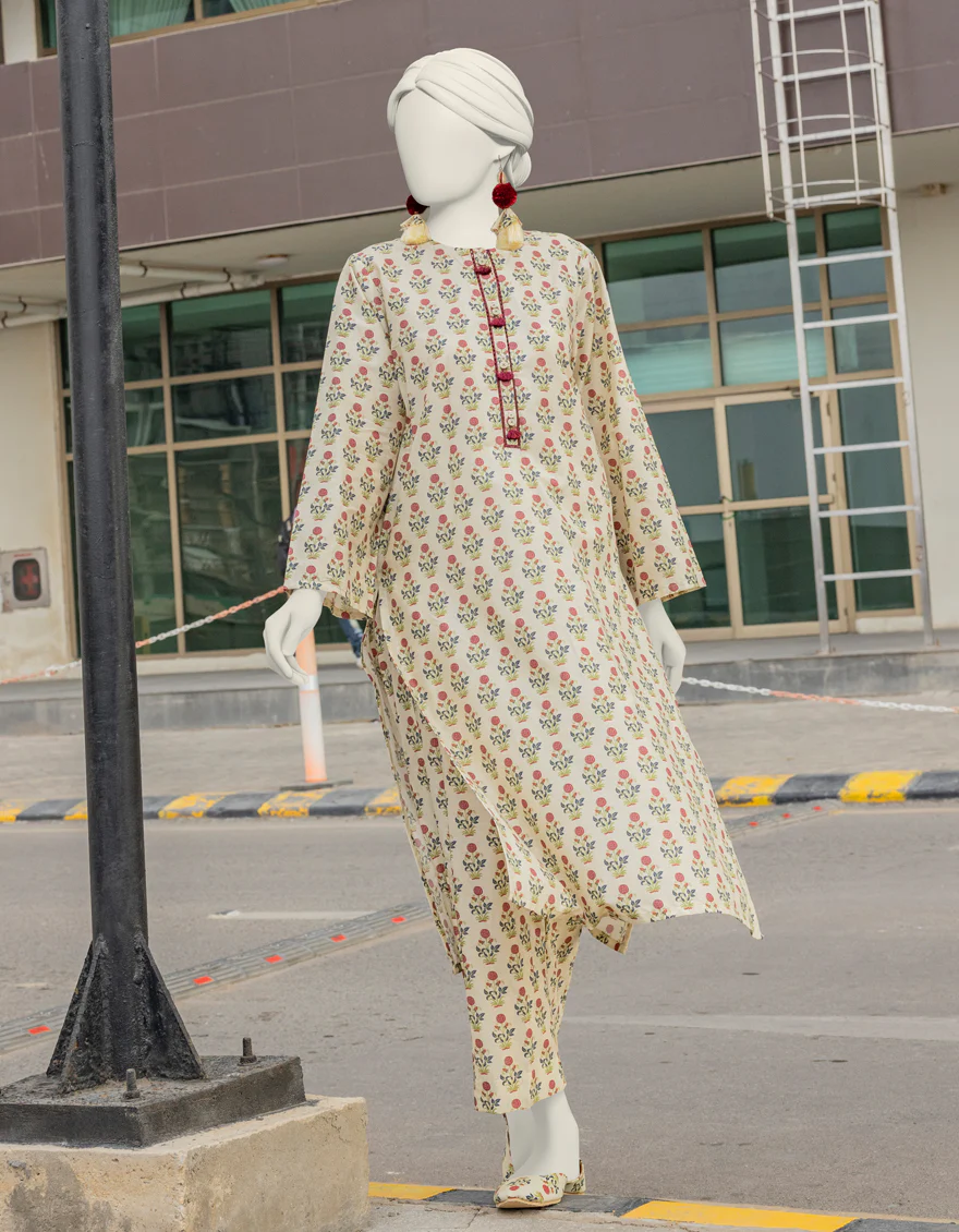 BROWN LAWN KURTI | JJLK-S-JSS-24-371 FB
