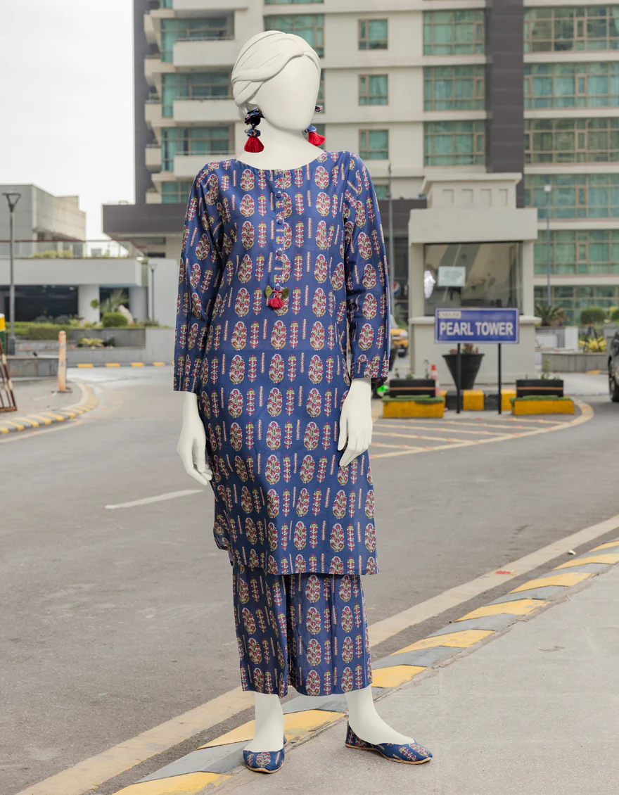 BLUE LAWN KURTI | JJLK-S-JSS-24-372 FB/ESSENTIAL-06