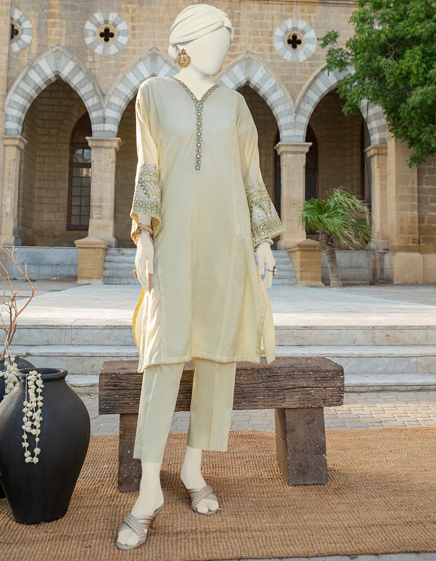 GREEN PAPER COTTON KURTI | JJLK-S-JSS-24-422 FB/ELFESYA-03 MK-93
