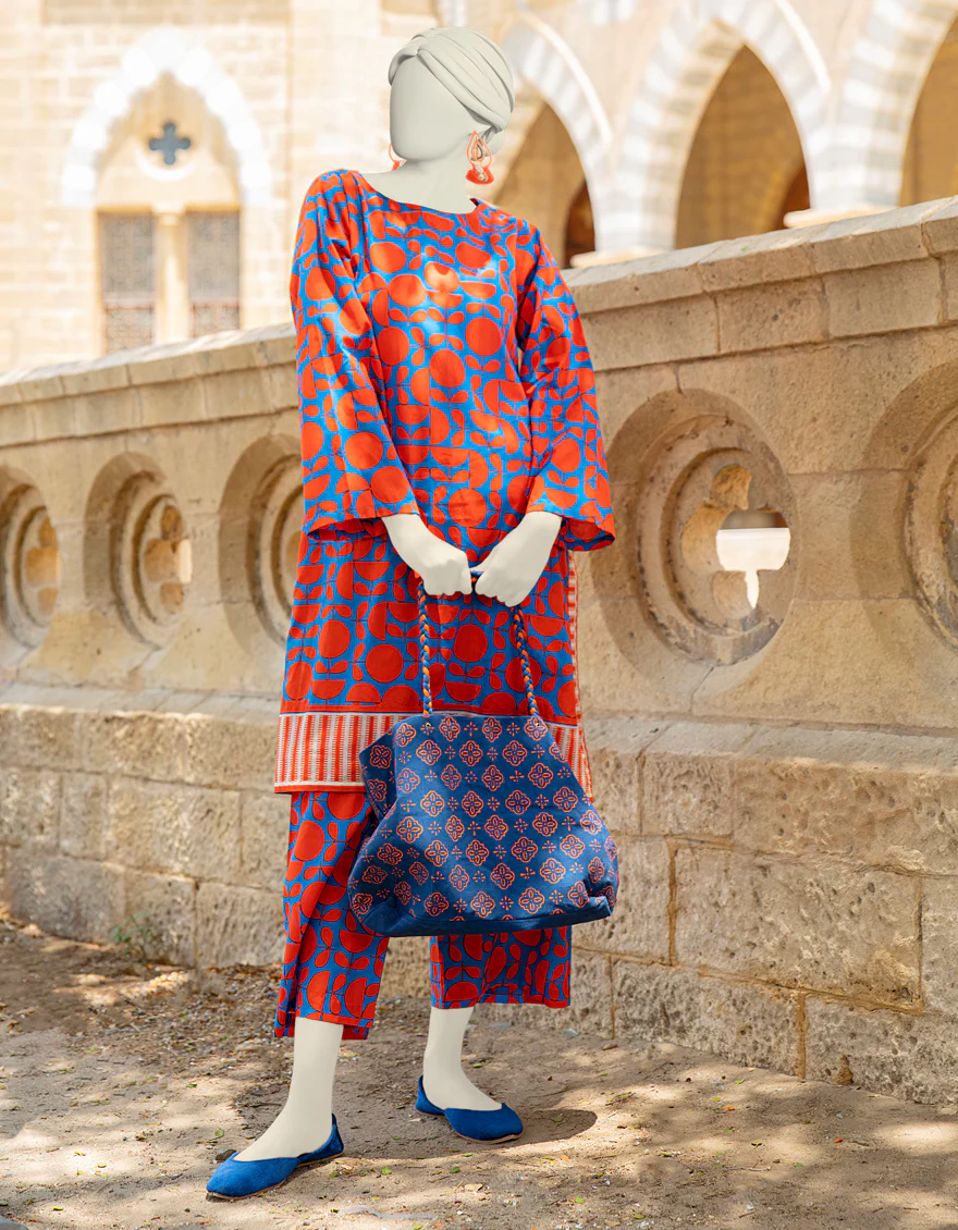 BLUE LAWN KURTI | JJLK-S-JSS-24-446 FB/ESSENTIALS-17