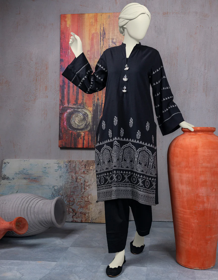BLACK KHADDI KURTI | JJLK-S-JSS-24-462 FB