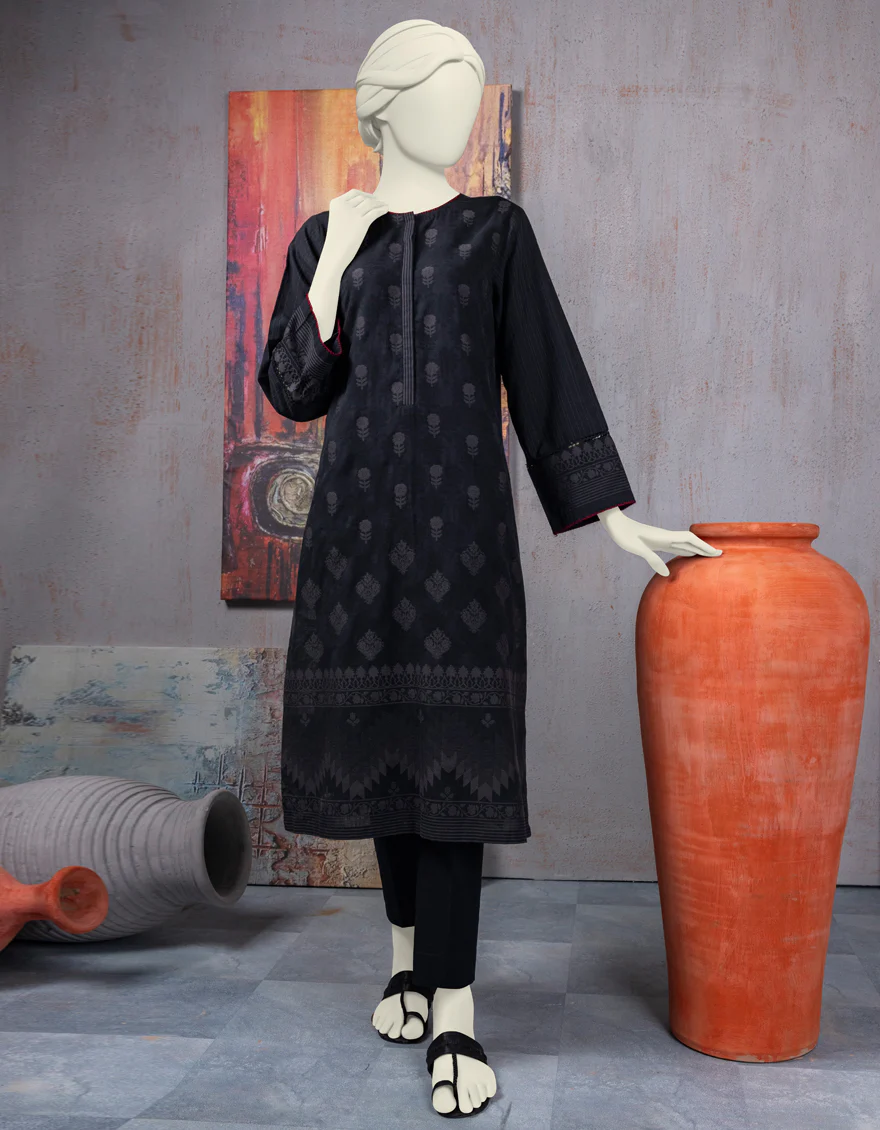 BLACK KHADDI KURTI | JJLK-S-JSS-24-464 FB