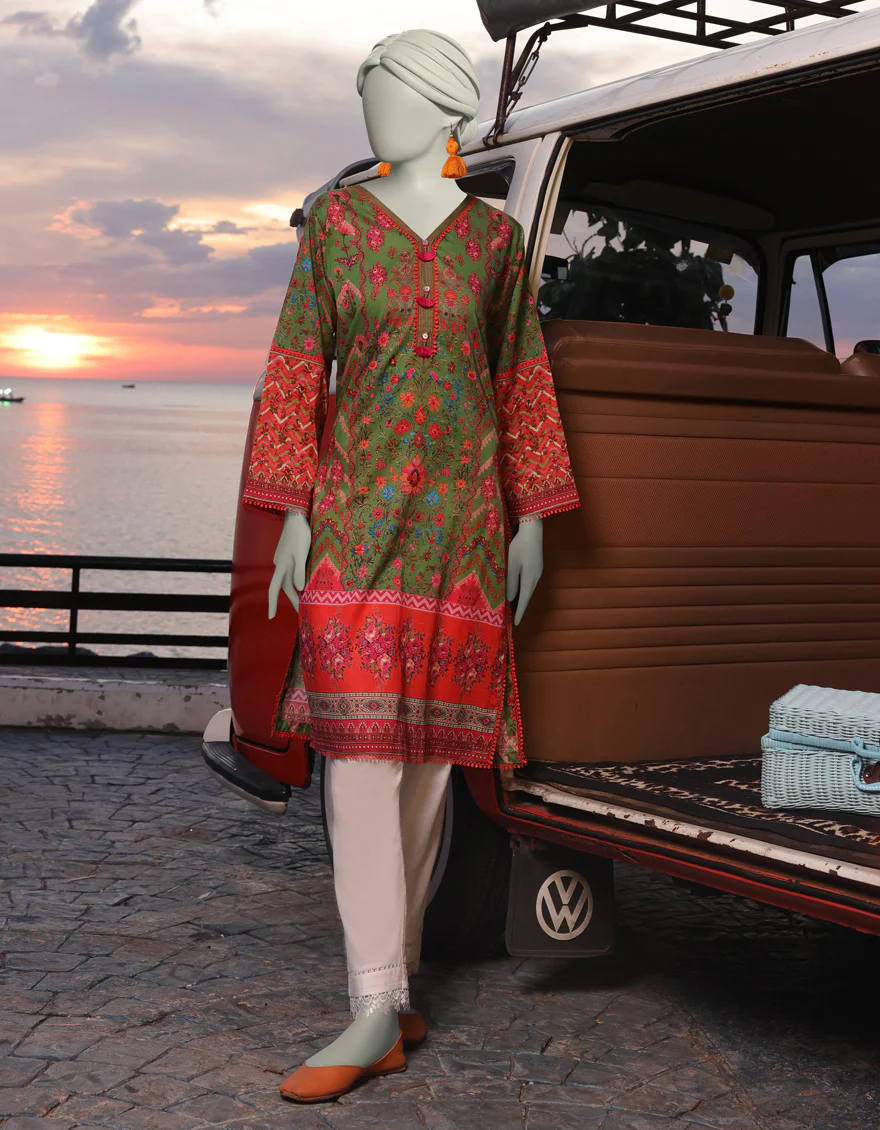 GREEN LAWN KURTI | JJLK-S-JSS-25-325 FB/ BOHO-1