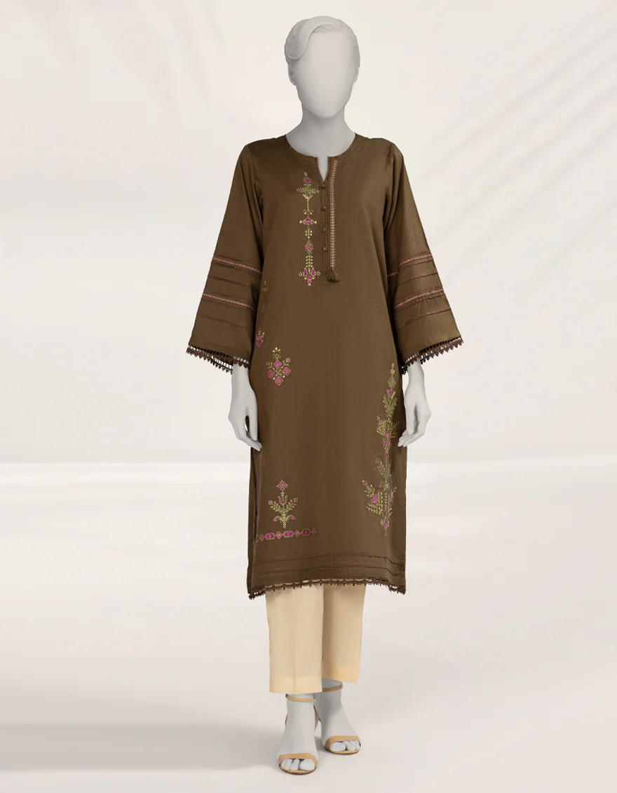 BROWN DOBBY KURTI | JJLK-S-JSS-25-534 FB/ETHNIC-1