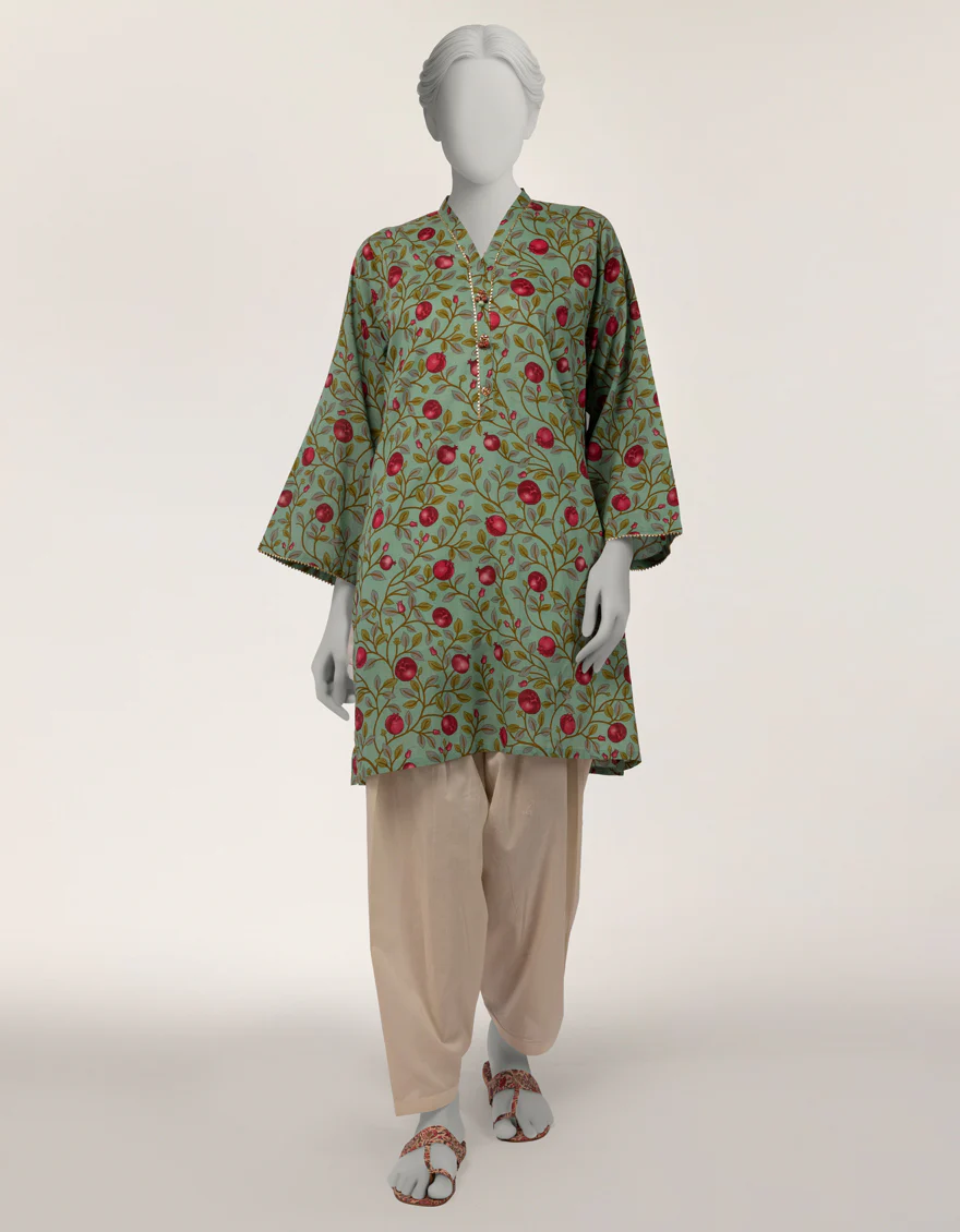 GREEN LAWN KURTI | JJLK-S-JSS-26-585 FB/ASSORTMENT-27