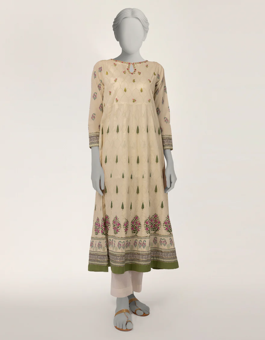 IVORY LAWN KURTI | JJLK-S-JSS-26-611 FB/ASSORTMENT-23