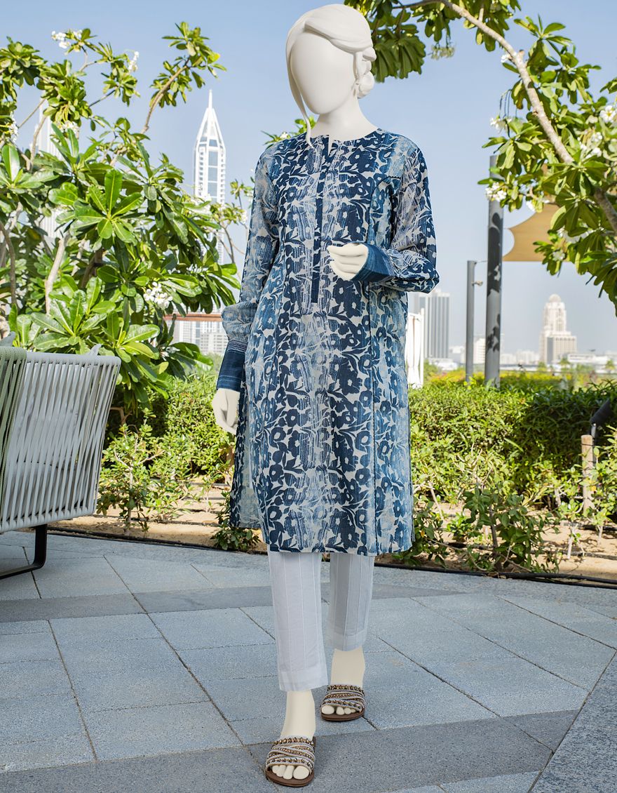 BLUE LAWN KURTI | JJLK-S-JSS-US-22-302 FB/SEMA