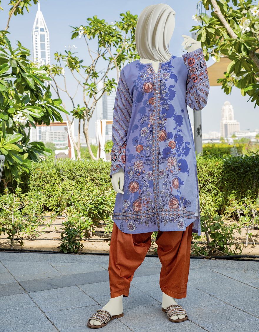 PURPLE LAWN KURTI | JJLK-S-JSS-US-22-305 FB/NIAL