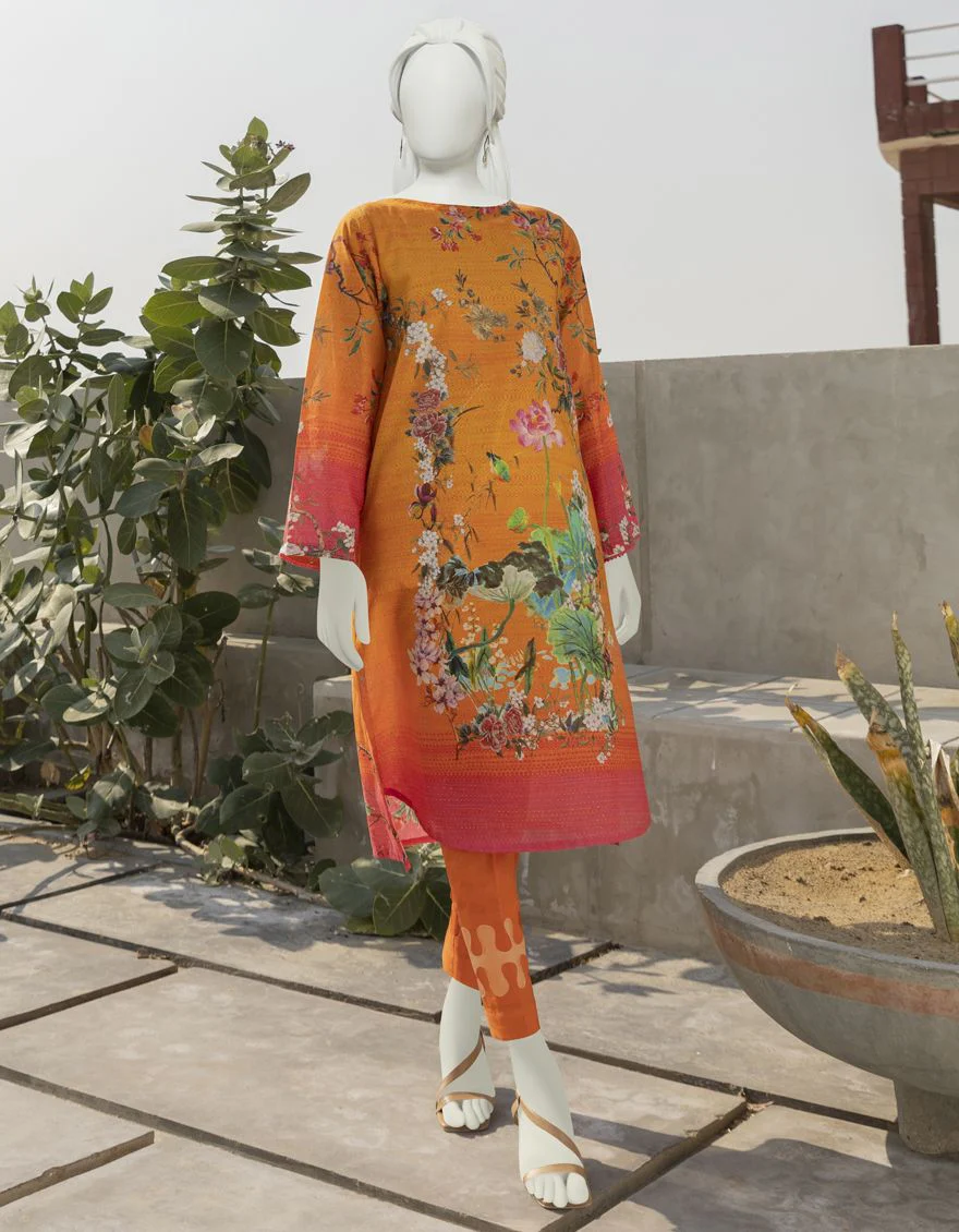 ORANGE LAWN KURTI | JJLK-S-JSS-US-22-312 FB/BUMBLE
