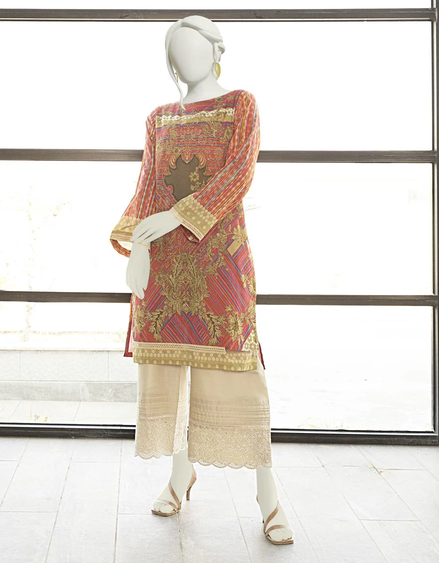 MULTICOLOR LAWN KURTI | JJLK-S-JSS-US-22-313 FB/CRYSTAL