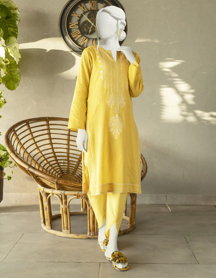 YELLOW KURTI | JJLK-S-JSS-US-22-331 FB/PLK-007