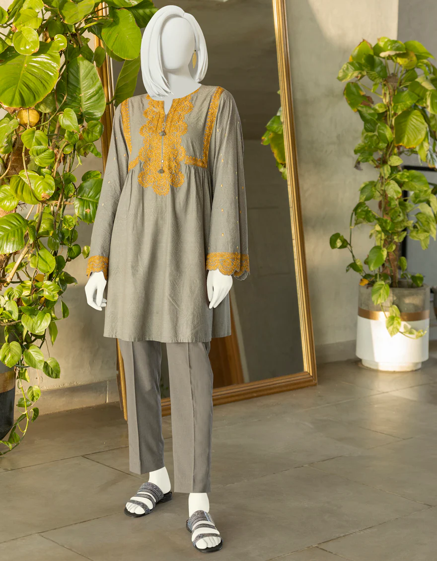 GREY LAWN KURTI | JJLK-S-JSS-US-22-336 FB/CHROME CHORD