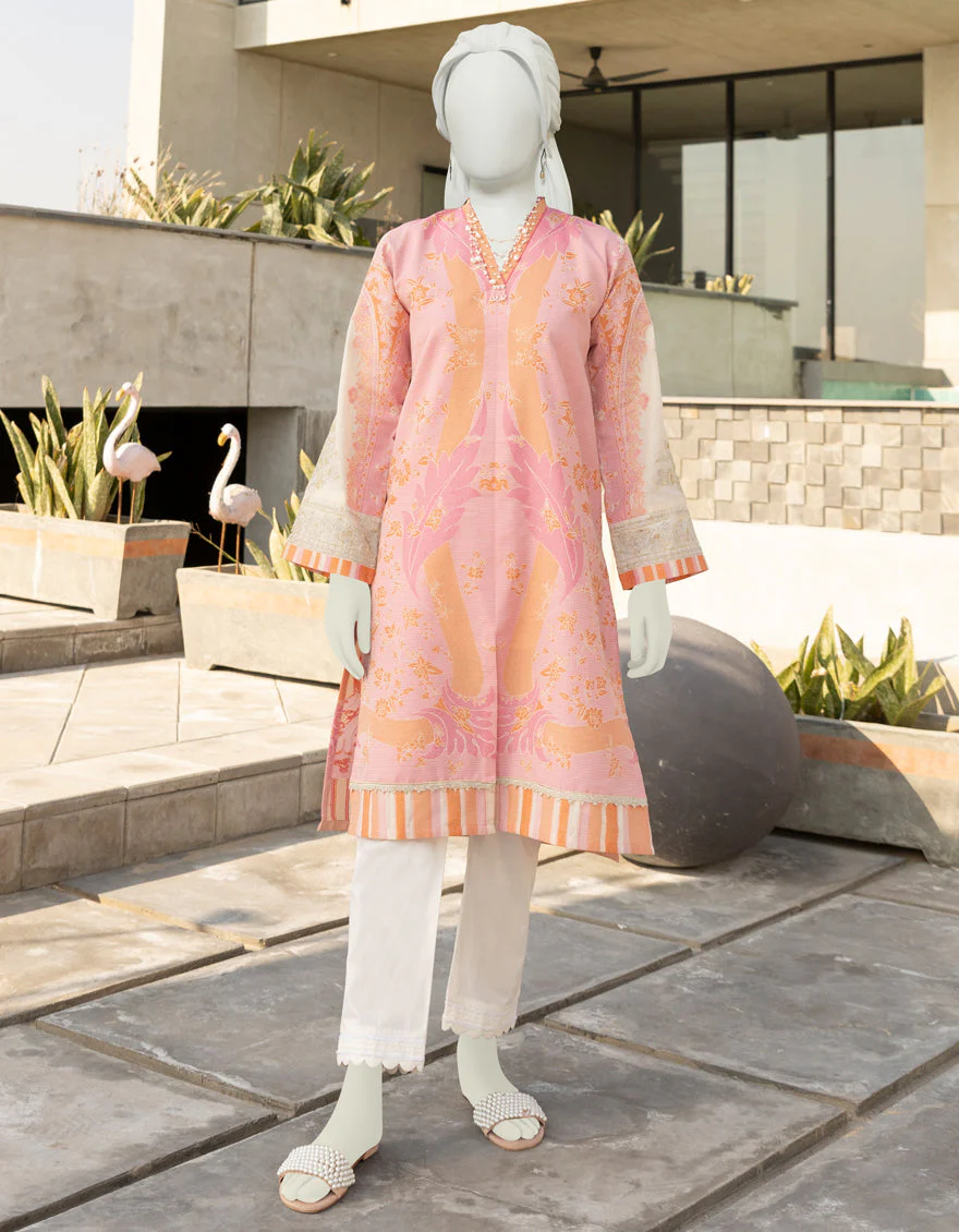 PINK JACQUARD KURTI | JJLK-S-JSS-US-22-353 FB/DEVINA