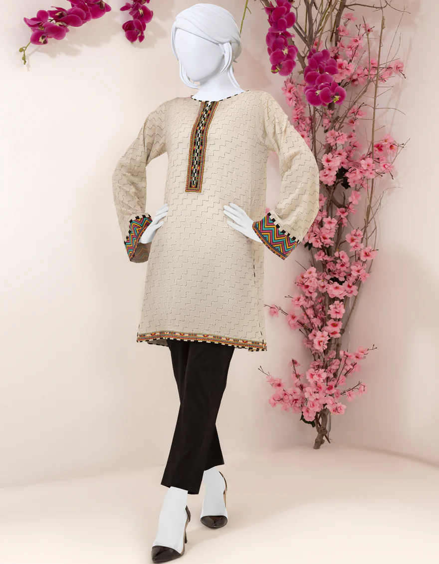 BEIGE LAWN KURTI | JJLK-S-JSS-US-22-412 FB/GLOW-36