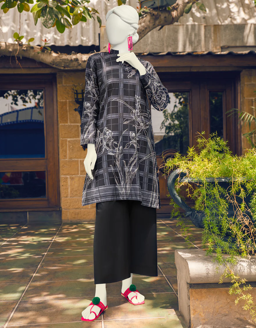BLACK KURTI | JJLK-S-JSS-US-23-444 FB/BLACK AND WHITE-3